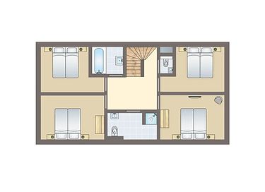 Luxe vakantiehuis (12p) met privé sauna  - 19