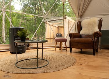 Glamping Kuppelzelt auf einem Campingplatz in Drenthe - 4