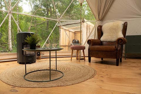 Glamping Kuppelzelt auf einem Campingplatz in Drenthe - 4
