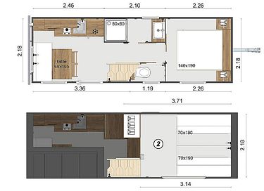 Overnight stay in a tiny house - 8