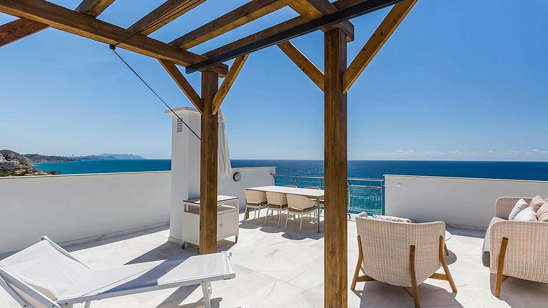 Sea view penthouse (6 pers.) in Spain - 1