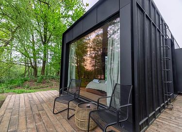 Prachtige design cabin met vrij uitzicht