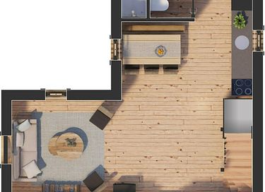 Einzigartiges Holzferienhaus mit Whirlpool (6p). - 19