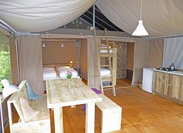 Tente safari (6p) sur un camping boisé en Drenthe - 8
