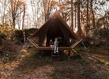 Glamping op festival-achtige pop-up camping - 3