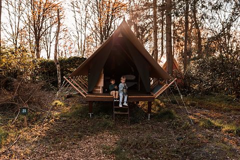 Glamping op festival-achtige pop-up camping - 3
