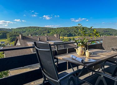 Ferienwohnung im Sauerland mit Aussicht
