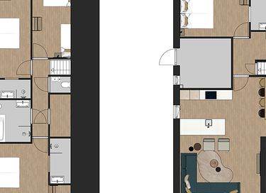 Gruppenunterkunft mit Außen Sauna - 13