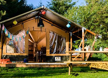 Safaritent (5p) op geweldige camping - 1