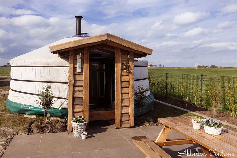 Overnachten in een boutique yurt met hottub - 1