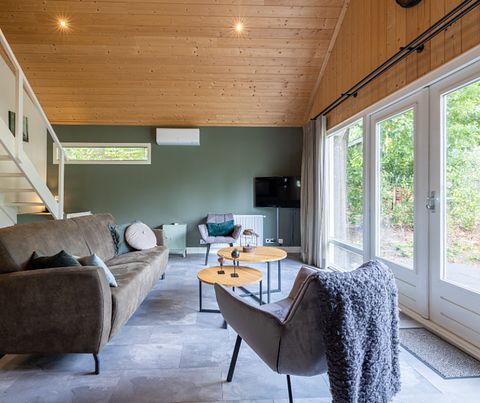 Boslodge op een vakantiepark in Gelderland - 5