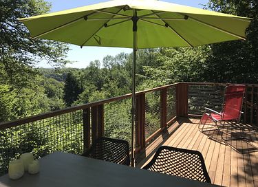 Lodge met schitterend uitzicht in de Ardennen