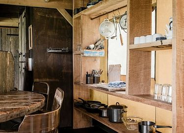 Robuste Lodge für 8 Personen mit Holzofen - 6