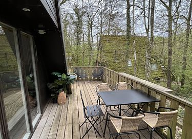 Luxe A-frame huisje in de Ardennen met terras - 8