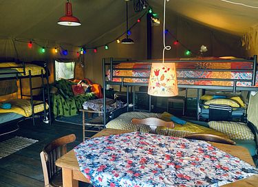 Safari tent for 8 people in eco-camping - 5