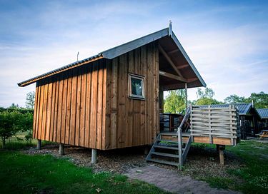 Houten vakantiehuisje (4p) in Overijssel