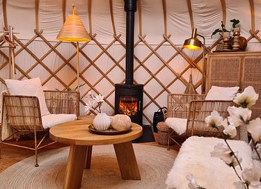Luxe yurt met Bohemien chic interieur - 3