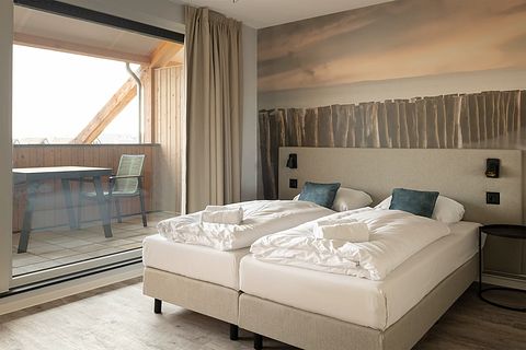 Double hotel room with balcony and view - 3