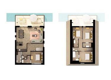 Vacation house (8p) with terrace on the water - 12