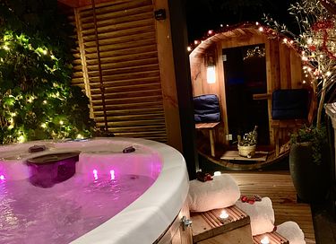 Romantischer Aufenthalt mit Whirlpool und Sauna