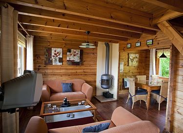 Wooden holiday home (5p)in the middle of the Ardennes - 5