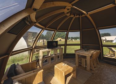 Tente glamping de luxe dans un camping avec piscine - 3