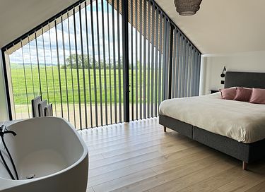 Lodge met panoramisch bad en privé hottub - 5