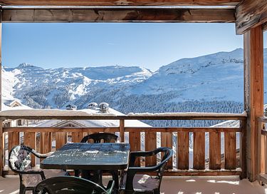 appartement familial avec vue sur les montagnes dans les Alpes