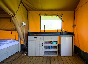 Safaritent (5p) op geweldige camping - 4