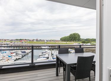 Waterfront apartment on an island