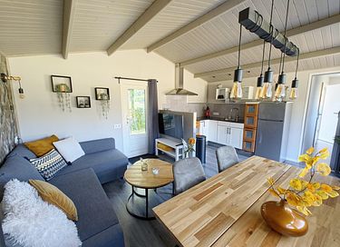Houten lodge met omheinde tuin in Duitsland - 5