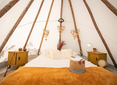 Slapen tussen de schapen in een tipi (5 pers) - 12
