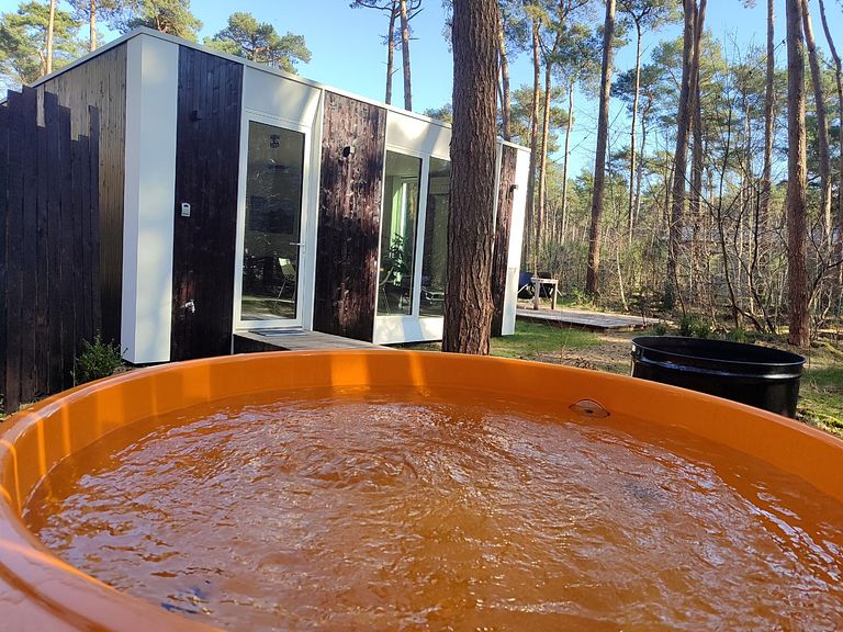 2-4-person forest cottage with hot tub - 1