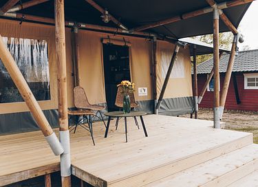 Glamping-hytte med privat spabad - 4