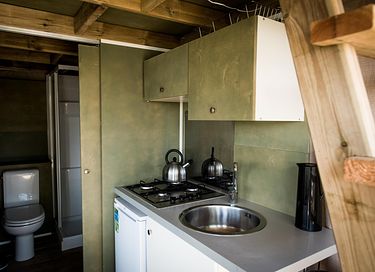 Tente Glamping avec plancher pour 4 personnes - 5