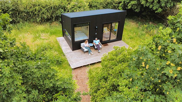 Attractive wooden cabin with terrace - 1