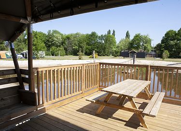 Safaritent voor 8 personen aan zwemvijver - 19