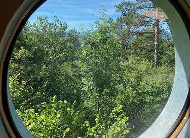 houten lodge met uitzicht op de Pyreneeën - 6