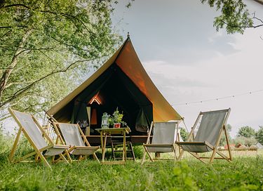 Glamping op festival-achtige pop-up camping - 8