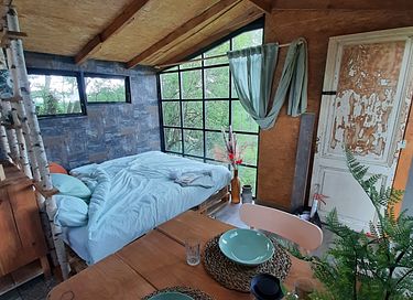Overnachten in ecologische boomhut met hottub - 13