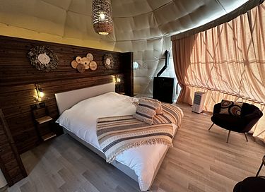 Glamping Dome mit privatem Whirlpool und Aussicht - 13