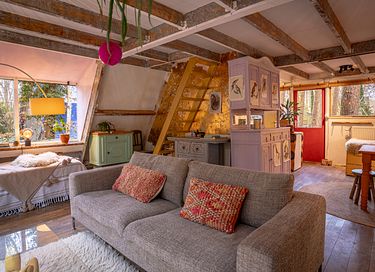 Knus A-frame huisje in de Belgische bossen - 6