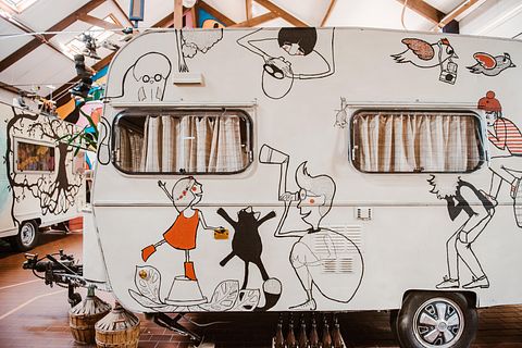 Slapen in een retro thema-caravan in Gent - 2
