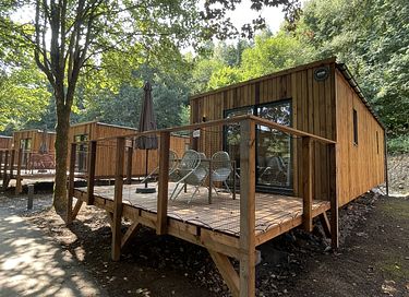 Houten 4-persoons lodge in de Ardennen