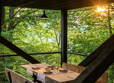 Baumhaus mit Sauna inmitten der Natur - 15