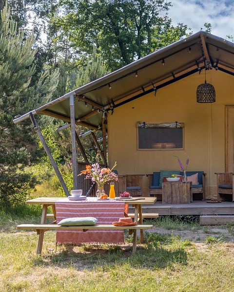 Geräumiges Glampingzelt (7p) im Wald - 2