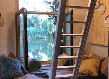 Cottage mit Whirlpool direkt am Teich - 19