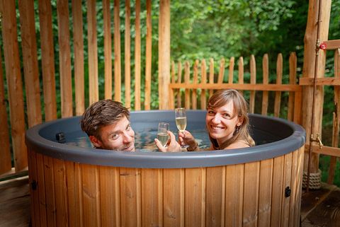Cabane perchée romantique avec bain nordique  - 4