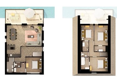 Vacation house (8p) with terrace on the water - 39