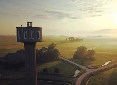 Spend the night in a romantic water tower